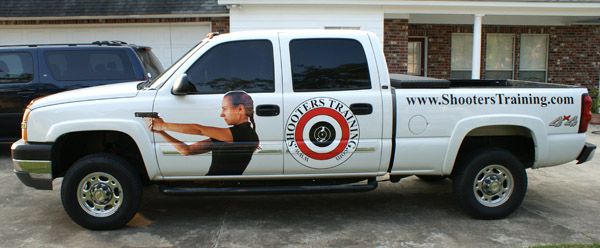 Shooter training truck Wrap